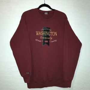 Vintage Washington Maroon Uni Sweatshirt